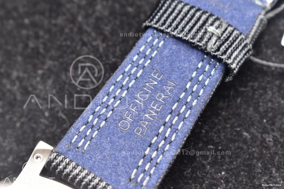 Mike Nylon 1:1 Black Strap on VSF 996 Black Horn Edition PAM984 P.9010 FastDry Clone Best Submersible Dial 0210